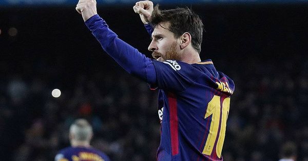 Foto: Messi celebra el pase a semifinales del FC Barcelona. (Mediaset)