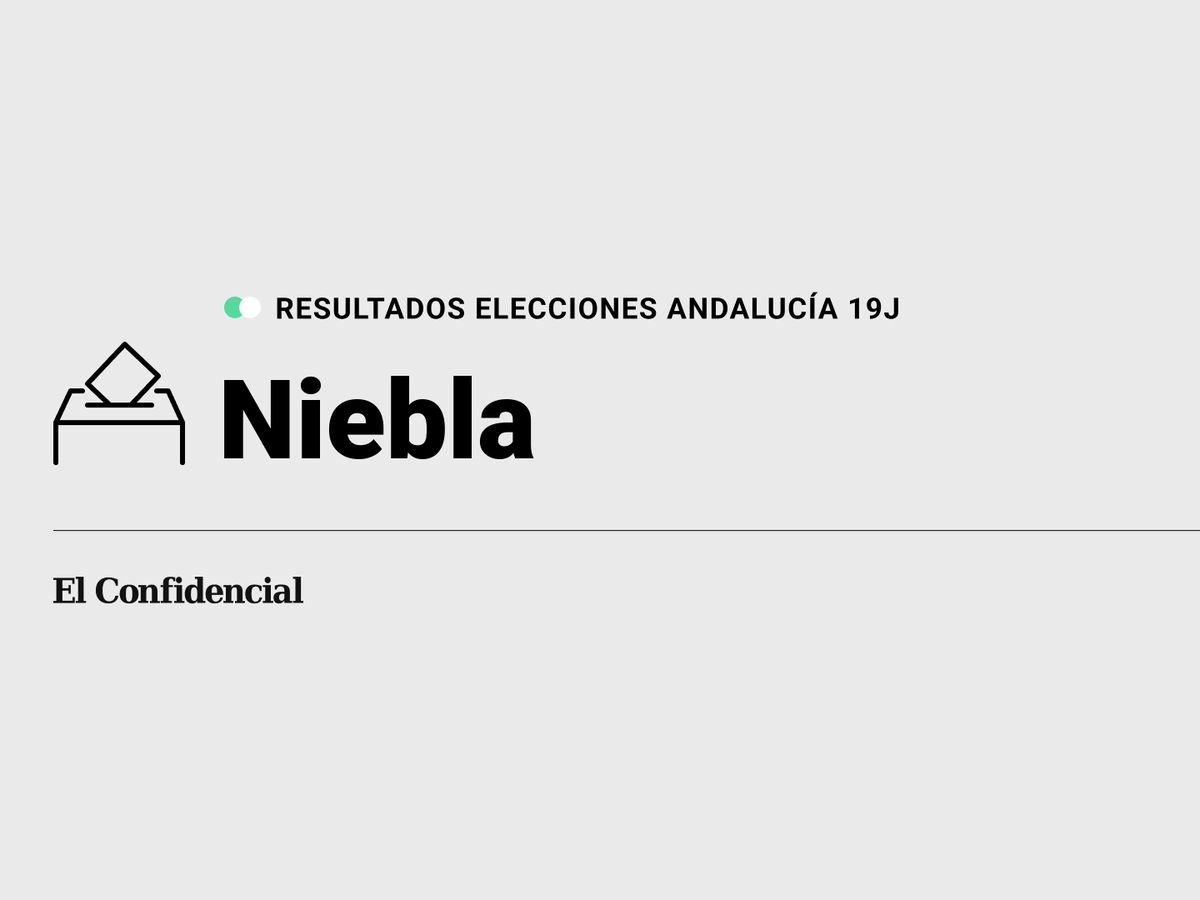 Foto: Resultados en Niebla, Huelva, de las elecciones de Andalucía 2022 este 19-J (C.C./Diseño EC)