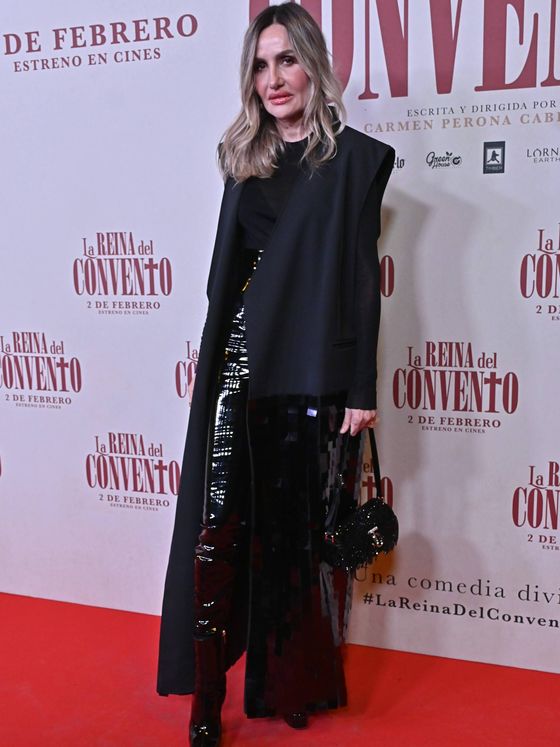 Clara Courel, en el estreno de 'La reina del convento'. (CP)