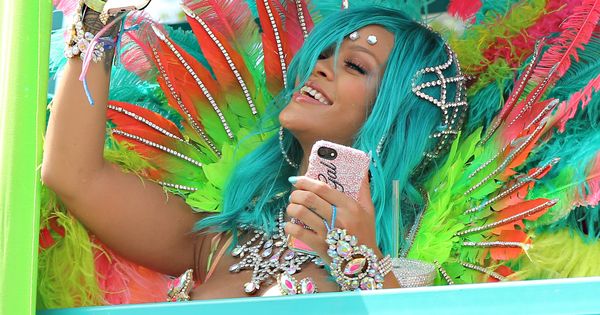 Foto: Rihanna en los carnavales de Barbados. (Reuters)