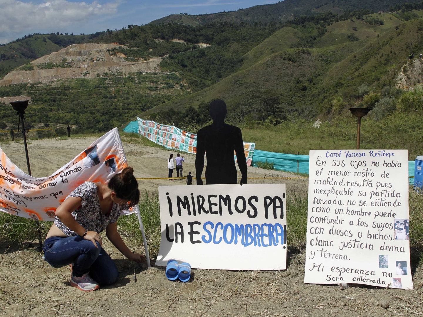 Acto de protesta en La Escombrera, en julio de 2015. (Reuters)