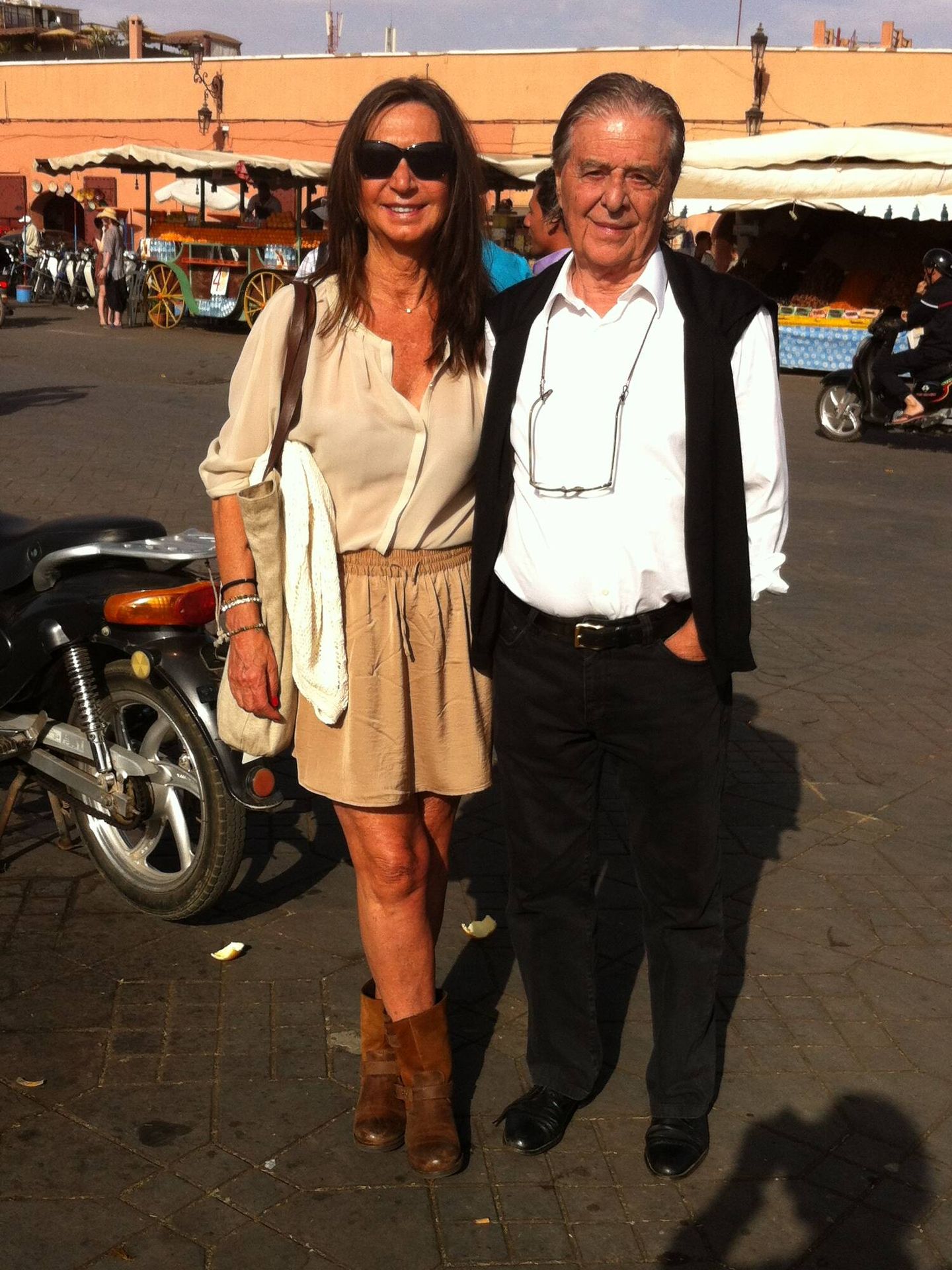 Nuria Amat, con Ricardo Bofill. (Cortesía)