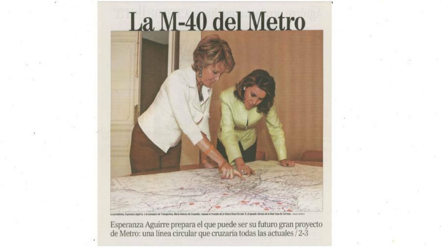 'La M-40 del Metro'. (Archivo M2/El Mundo)