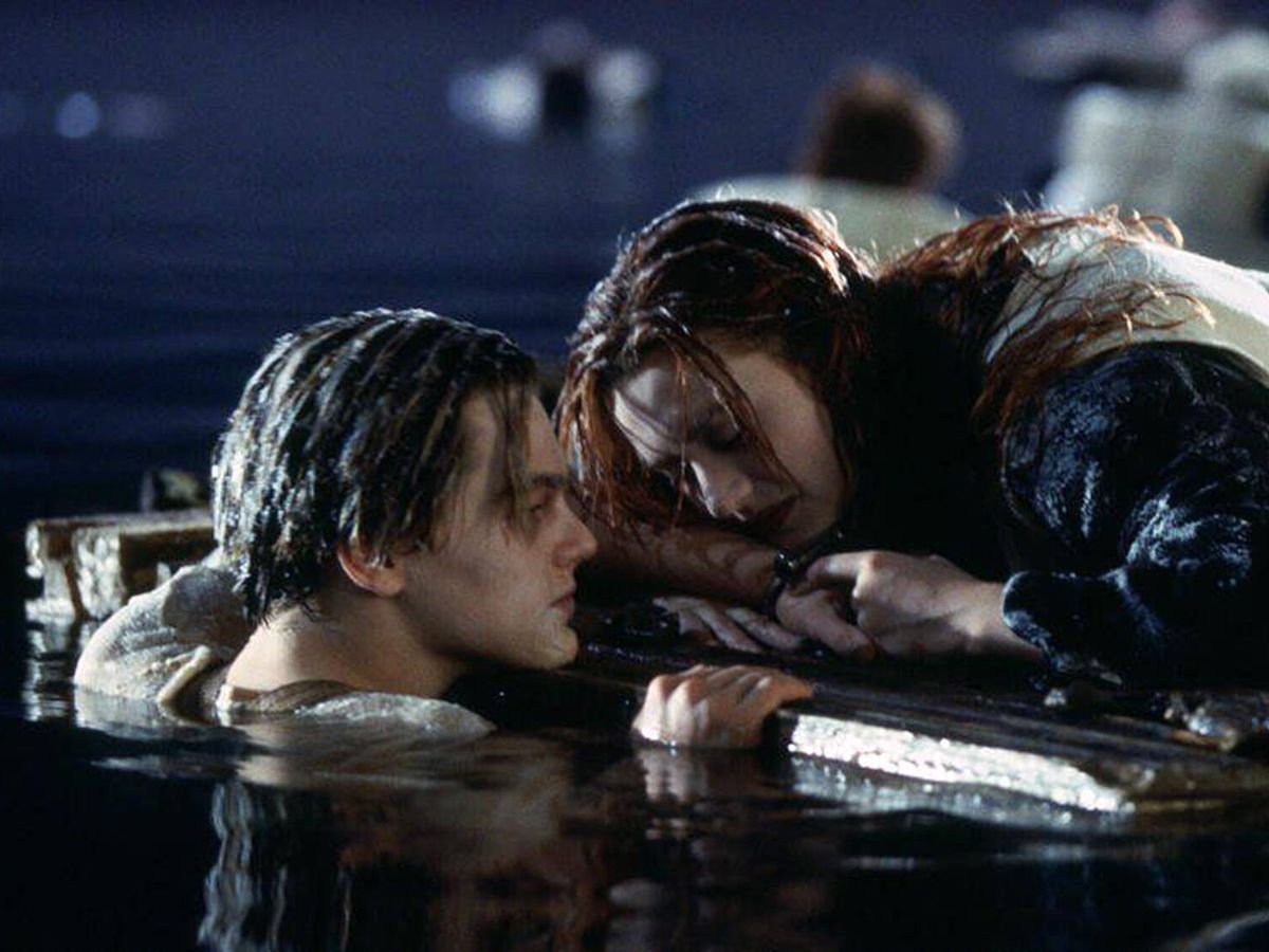 Foto: Fotograma del momento polémico de 'Titanic'.