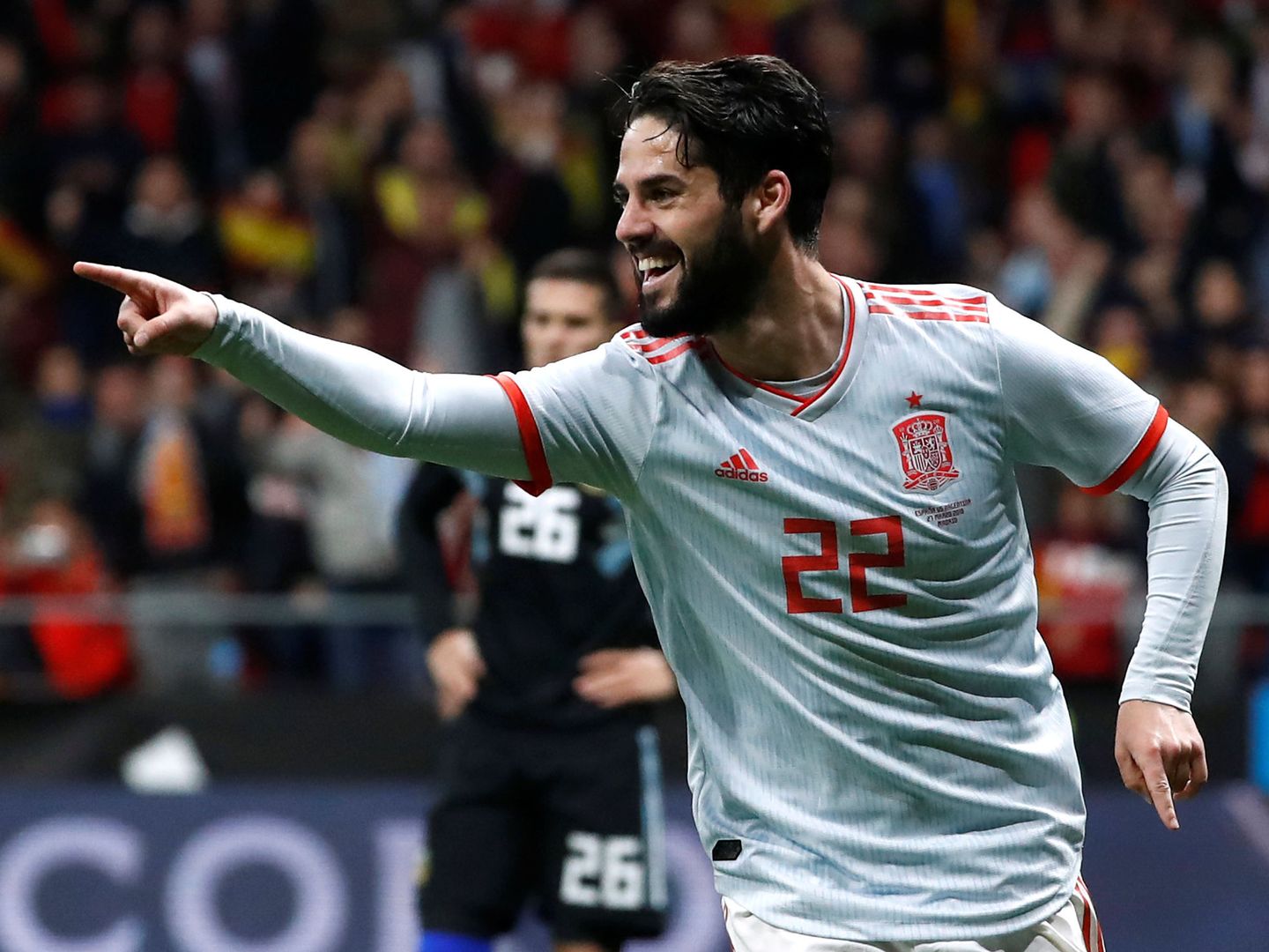 Isco marcó tres goles en la victoria de España por 6-1 a Argentina el pasado martes en el Wanda Metropolitano. (Reuters)