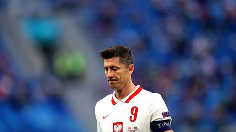 De goleador voraz a la sequía: Lewandowski no es Morata, pero preocupa igual en Polonia