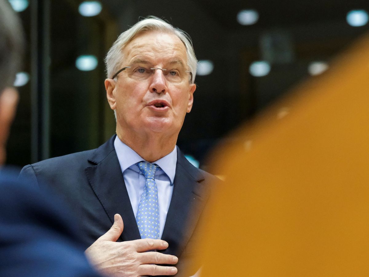 Foto: Michel Barnier, negociador jefe de la Comisión Europea, ante el Pleno del Parlamento Europeo. (Reuters)