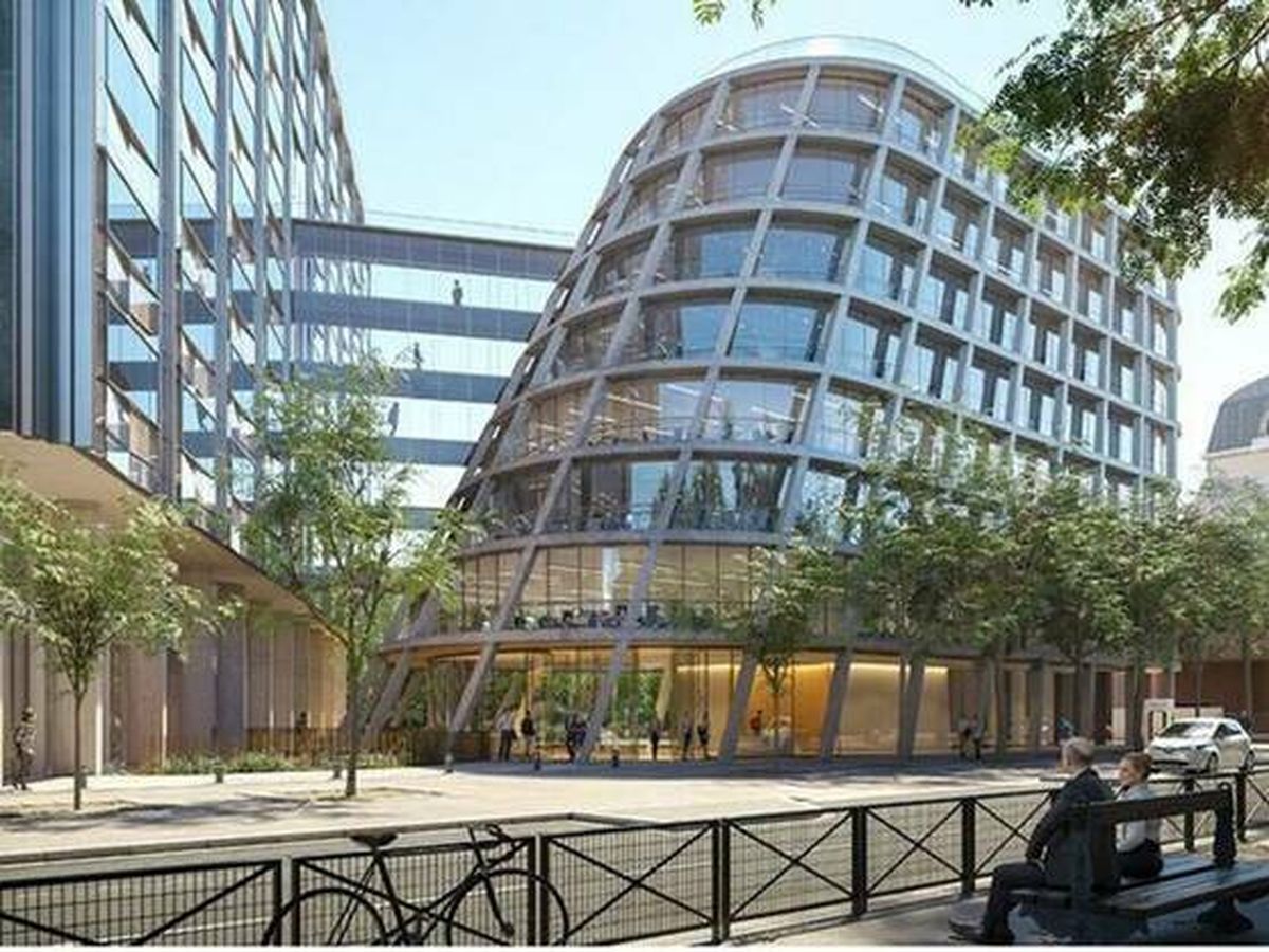 Foto: El futuro edificio ‘Biome’ de Colonial en París, un inmueble de 24.000 m2 que se convertirá en una referencia de arquitectura sostenible. (Colonial)