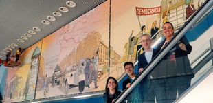 Post de La liberación de París vista desde Valencia: un gran mural recuerda a Amado Granell en la nueva Línea 10