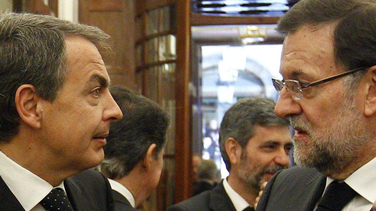Zapatero y Rajoy en una foto de archivo. (GTRES)