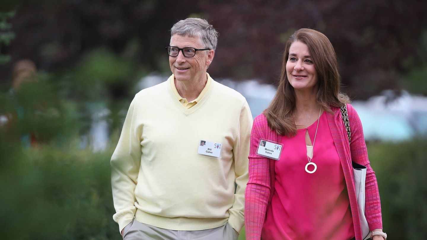  Bill y Melinda Gates, en su época de casados. (Getty)