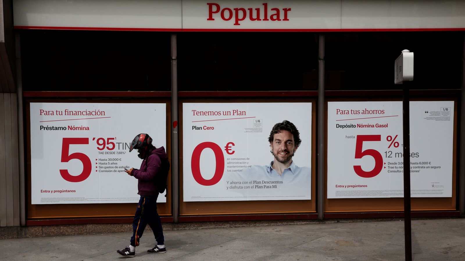 Foto: Sucursal del Banco Popular en Madrid (Reuters)