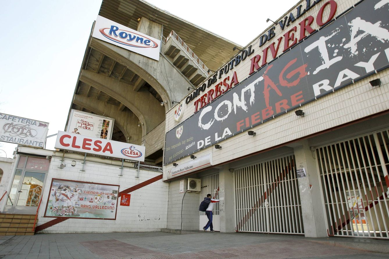 Vista de la fachada del estadio del Rayo Vallecano. (EFE/Kote Rodrigo)