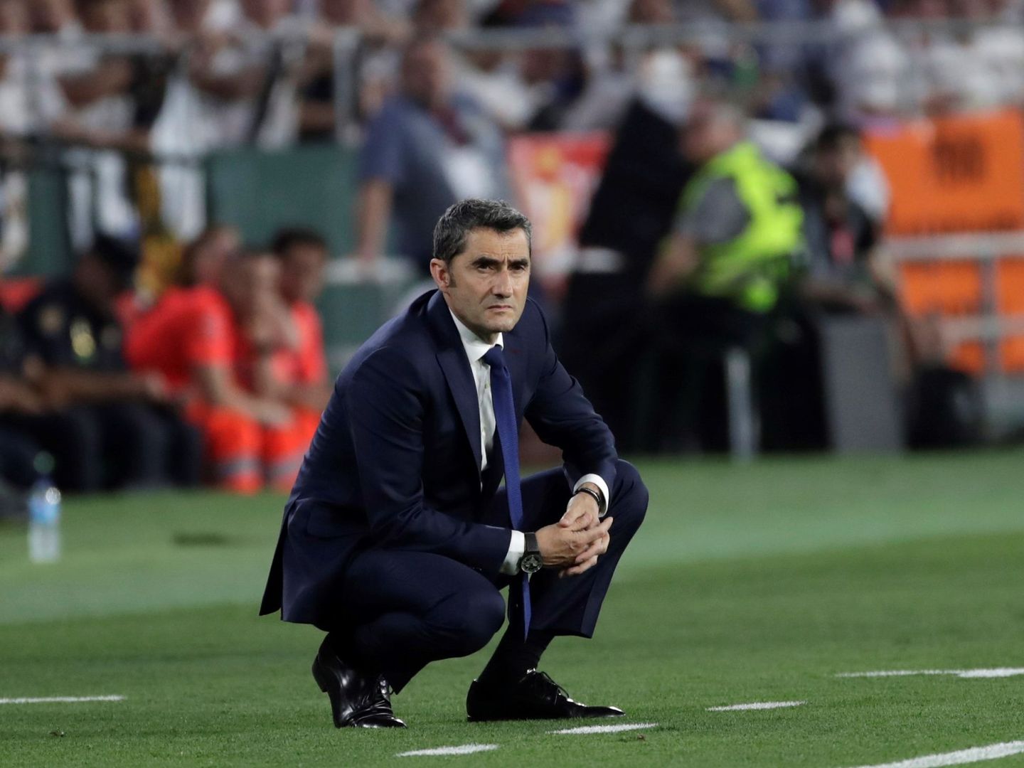 Bartomeu ratificó a Valverde tras la derrota en la final de Copa del Rey. (EFE)