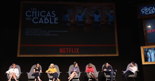 Foto: Presentación de 'Las chicas del cable' en el panel de Netflix See What's Next en Berlín