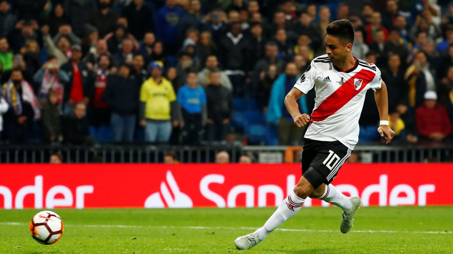 El Piti Martínez marcó el tercer gol de River. (Reuters)