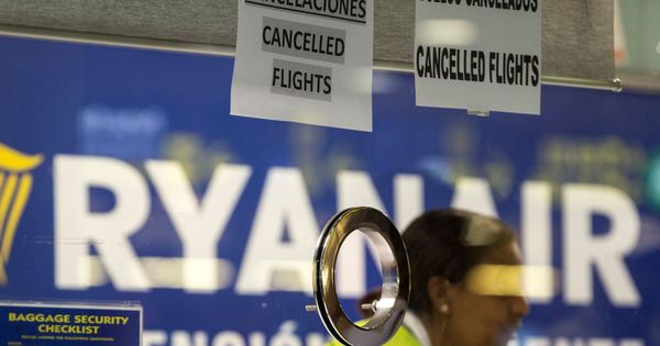 Foto: Foto de archivo de una huelga de Ryanair (EFE)