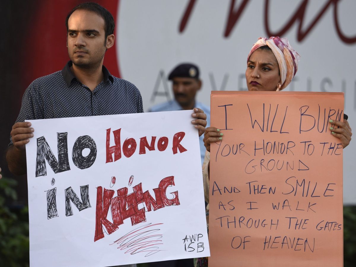 Foto: Foto de archivo de una protesta contra los crímenes de honor en Islamabad. (EFE)