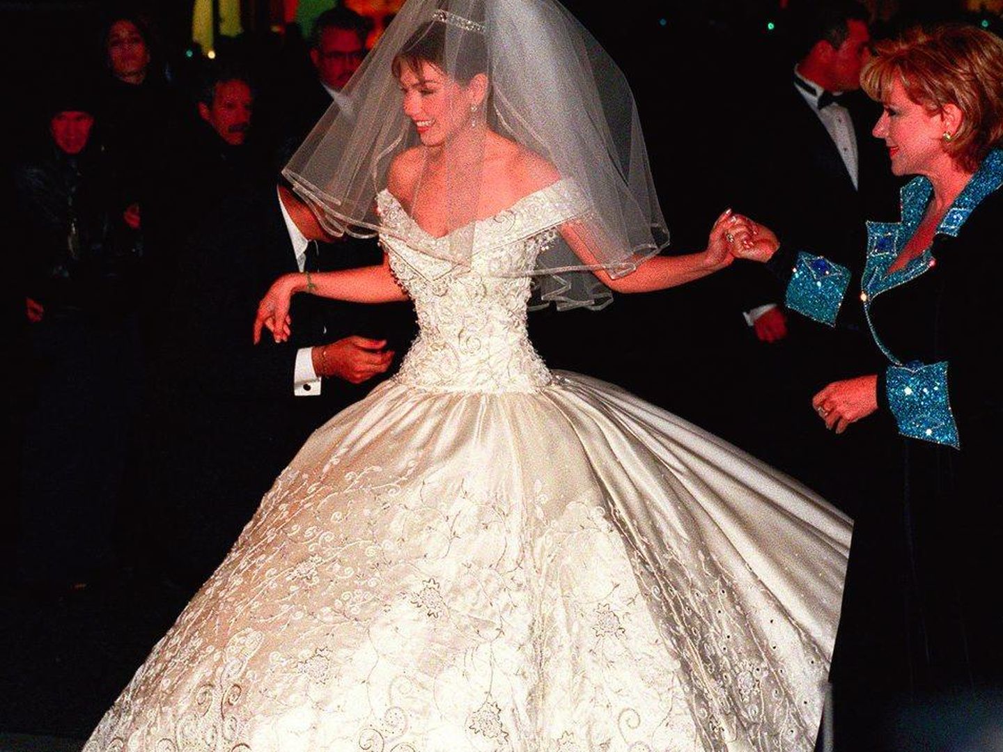 El vestido de novia de Thalía