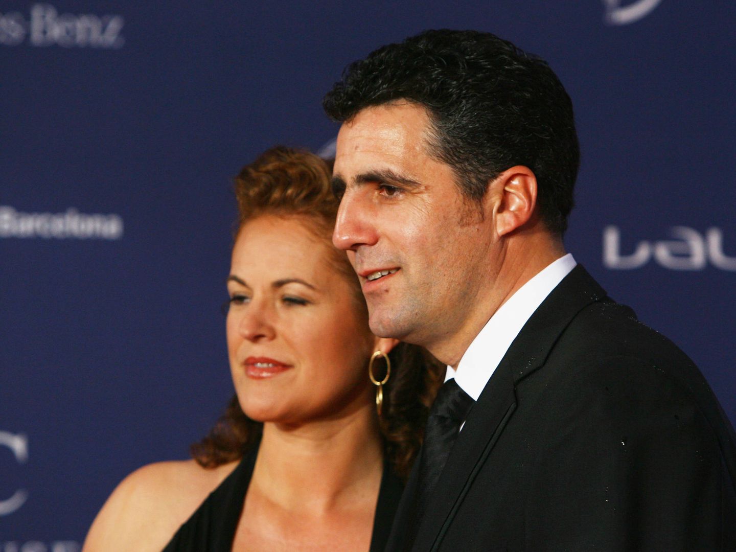 Miguel Indurain y Marisa López de Goicoechea, en los Premios Laureus. (Getty)
