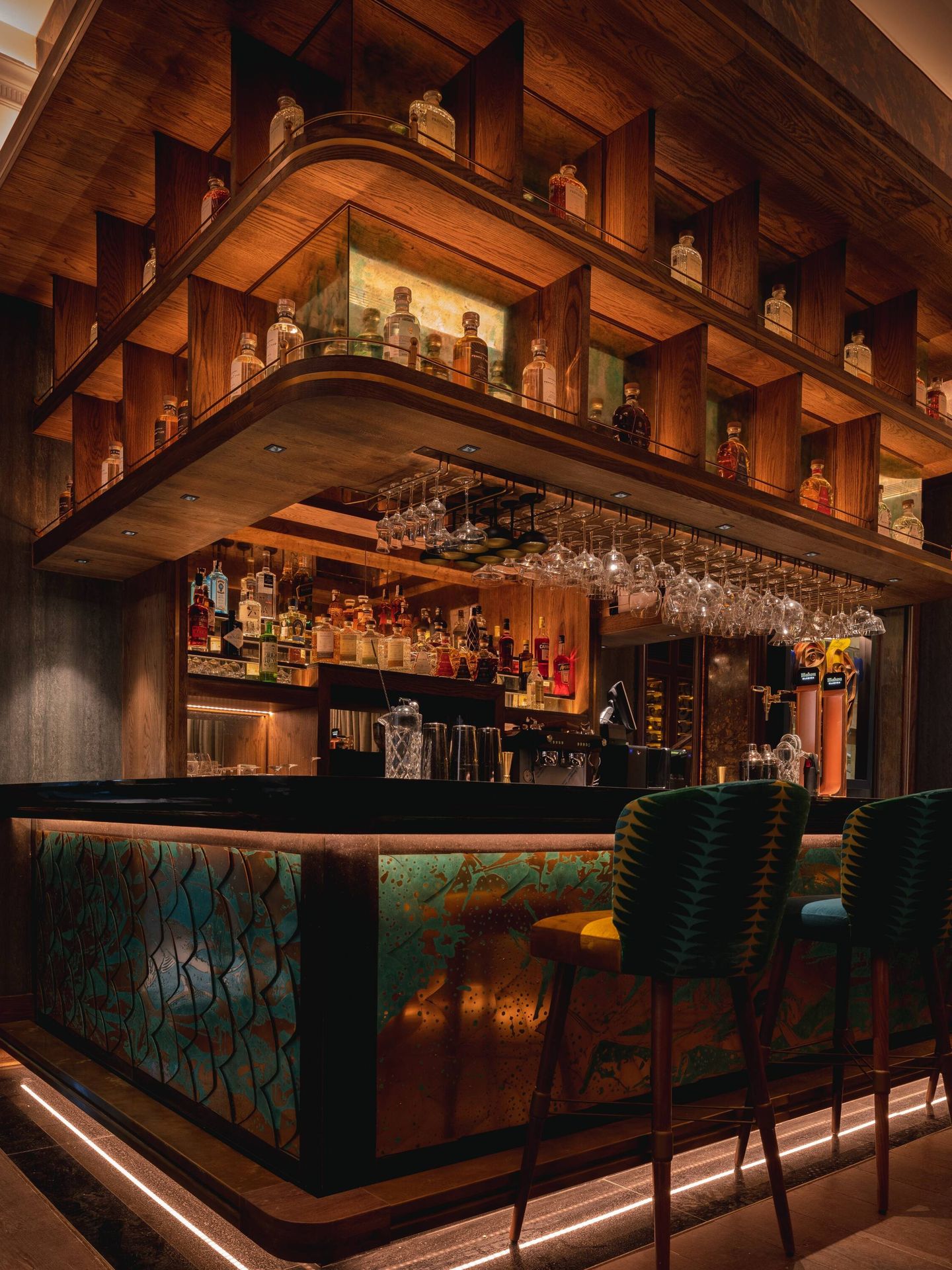 El cocktail-bar de Abya, la zona más canalla, se encuentra en la planta baja del Palacio de Saldaña. (Cortesía)