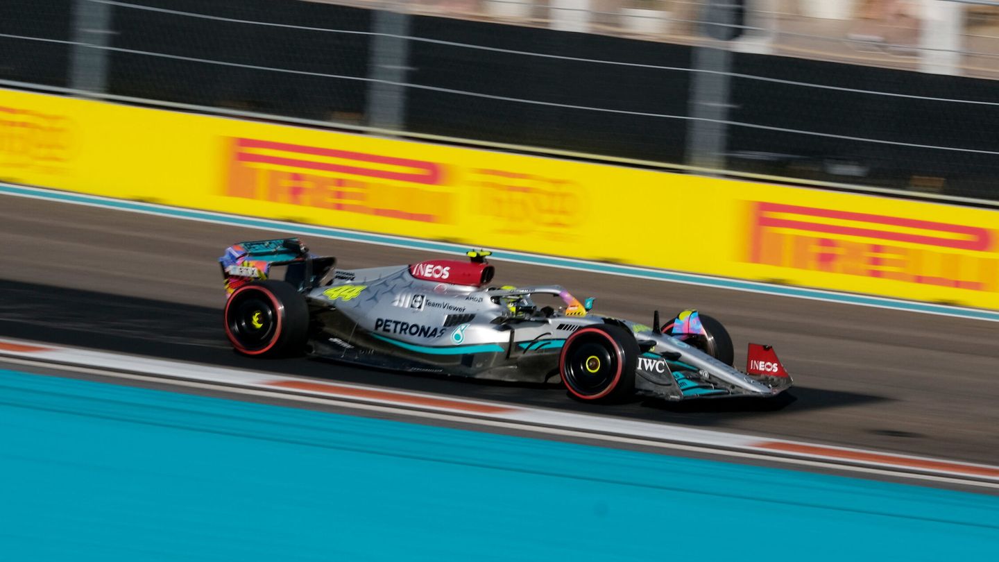 Hamilton, en el Gran Premio de Miami. (Reuters/Ricardo Arduengo)