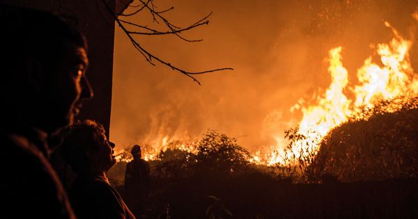 Foto: Incendio forestal en Carballeda de Avia (Ourense). (EFE)