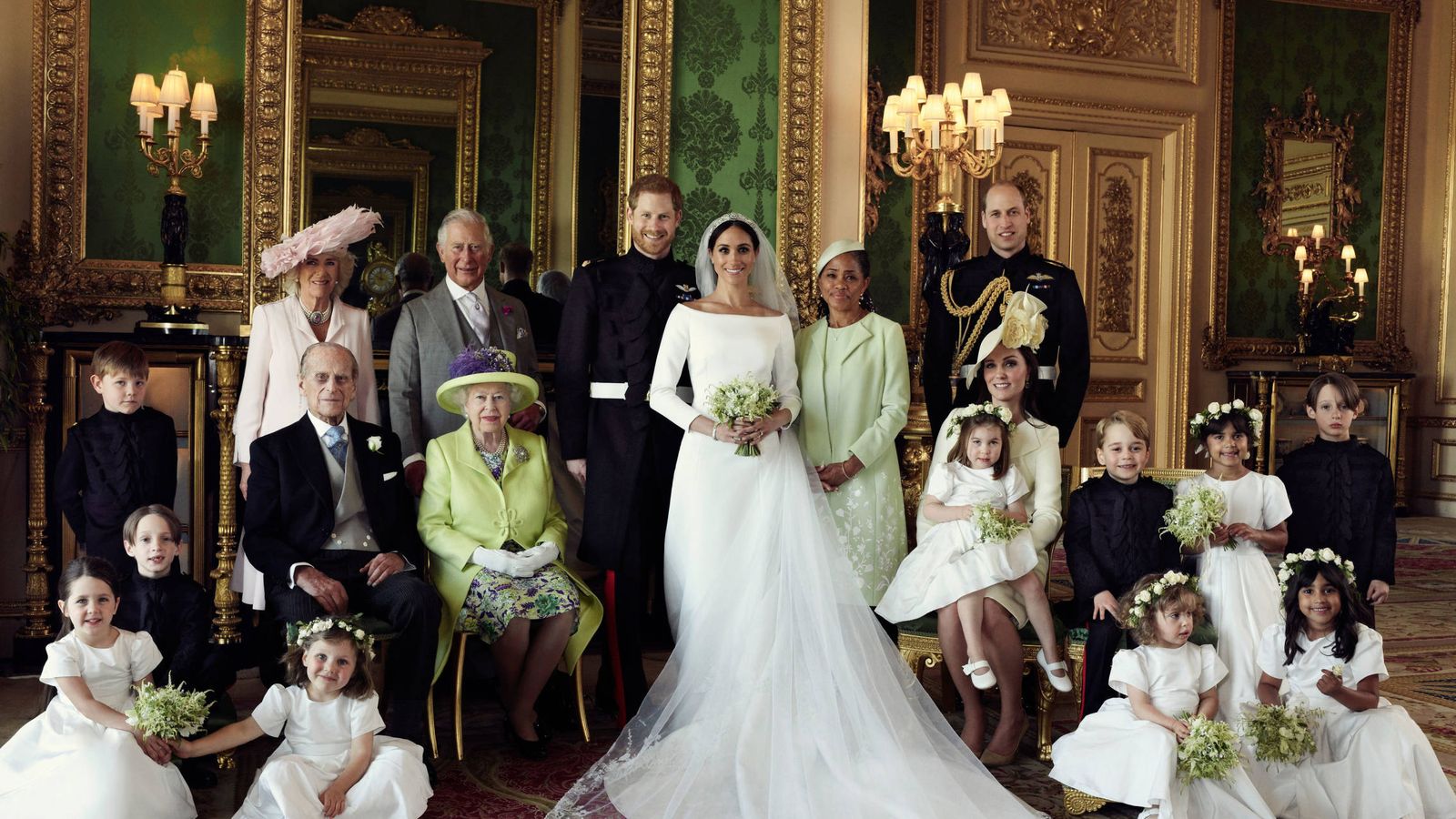 Foto: Posado familiar oficial de la boda de los duques de Sussex. 