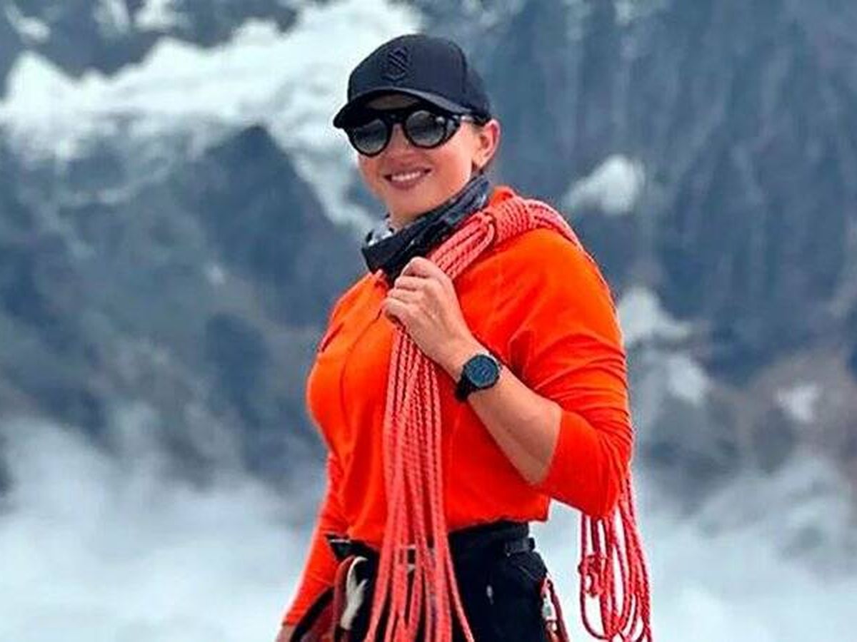 Foto: La alpinista, en una foto de sus redes sociales. (Instagram)