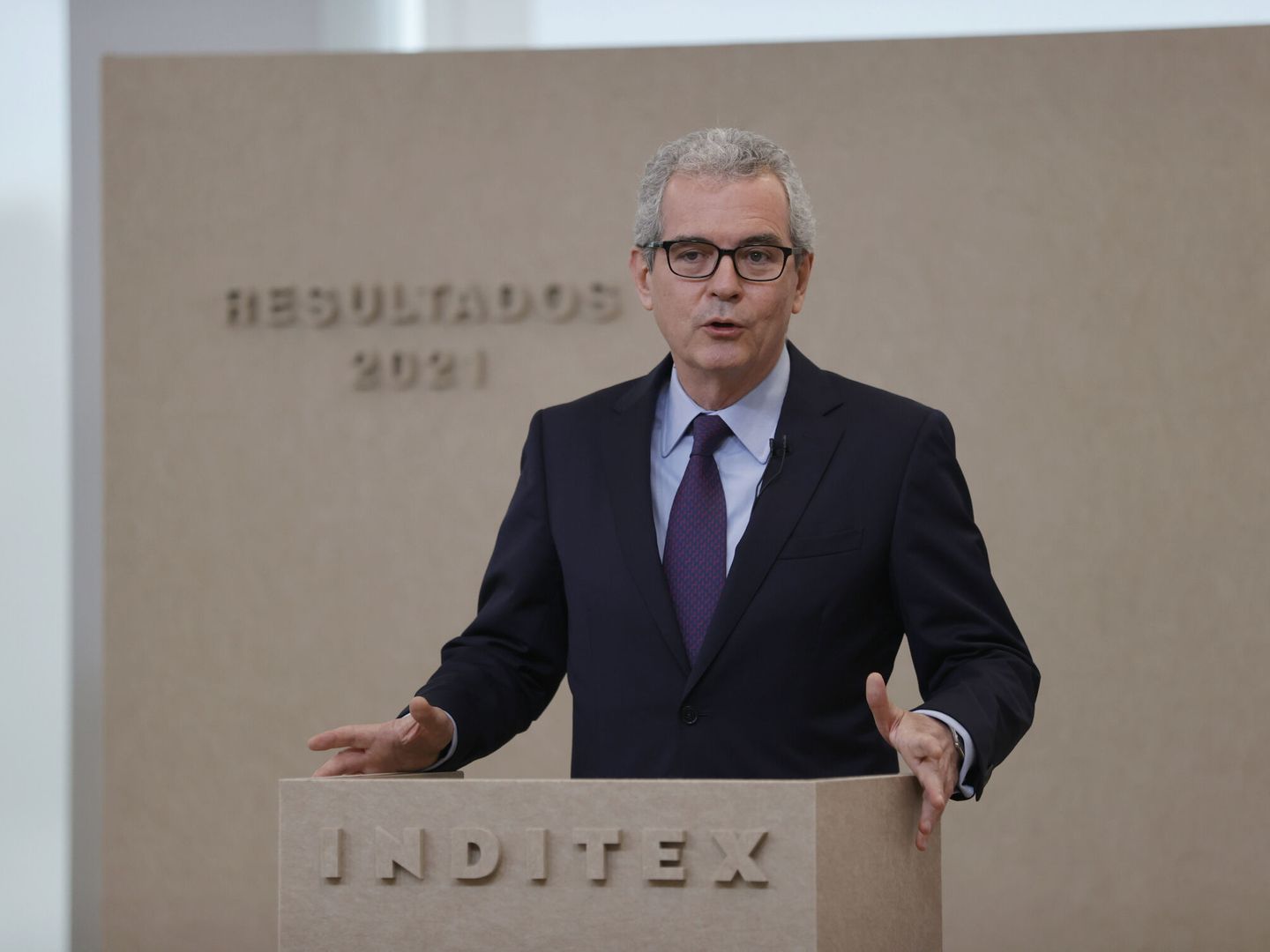 Pablo Isla, en su última presentación de resultados como primer ejecutivo de Inditex. (EFE)