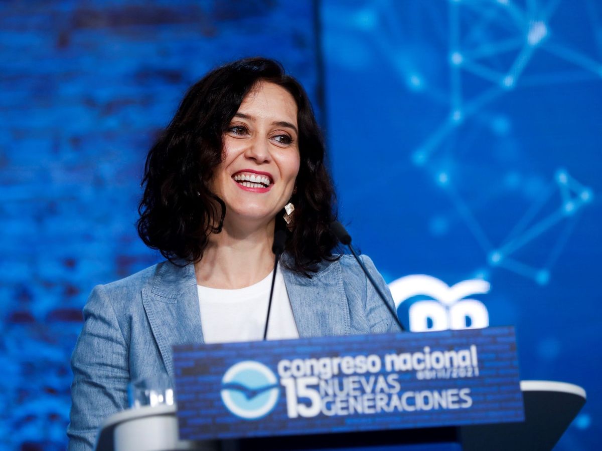 Foto: La presidenta de la Comunidad de Madrid, Isabel Díaz Ayuso, durante un acto. (EFE/David Fernández)