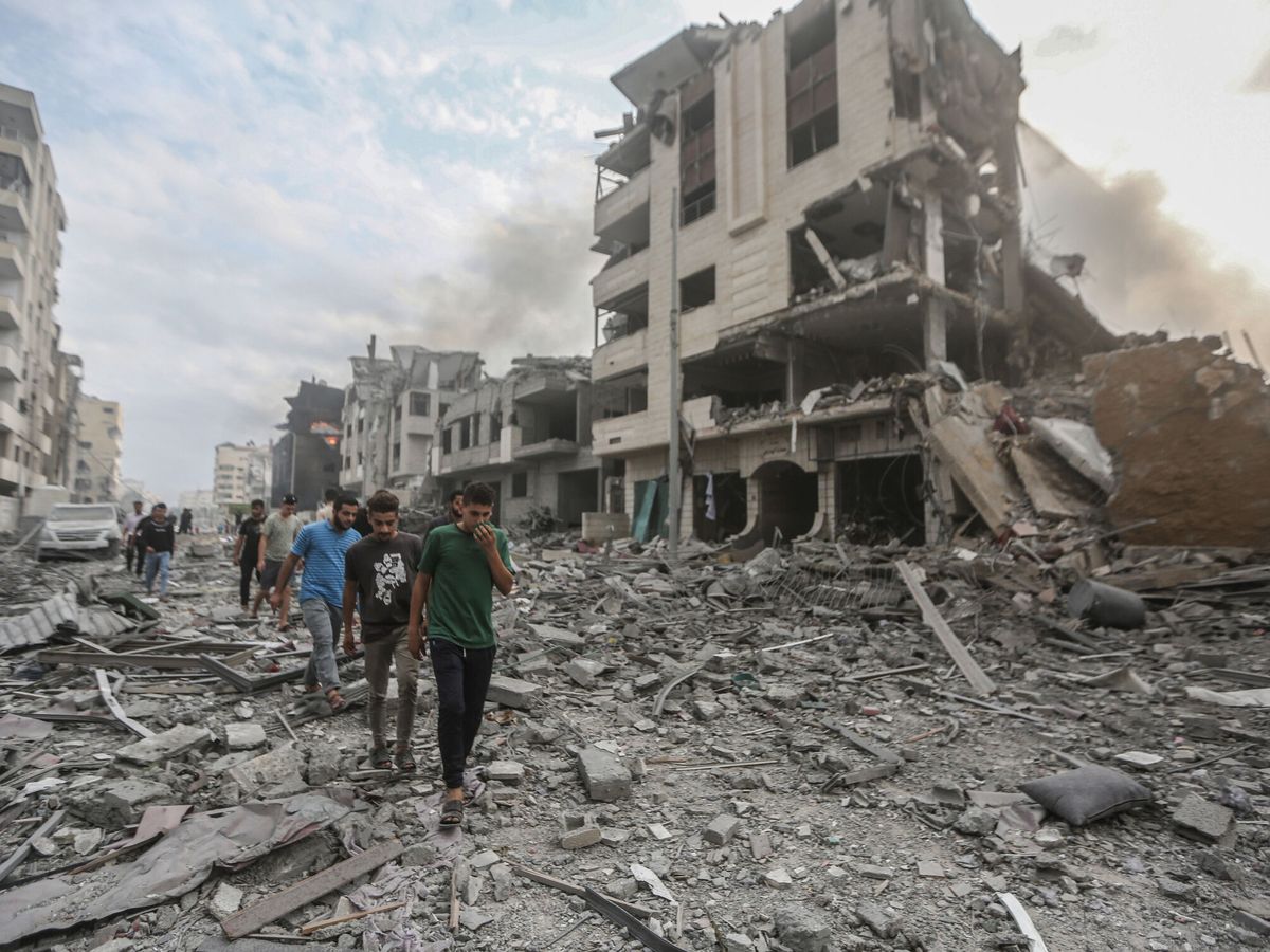 Foto: El barrio de Rimal, en Gaza. (Europa Press/Mohammed Talatene)