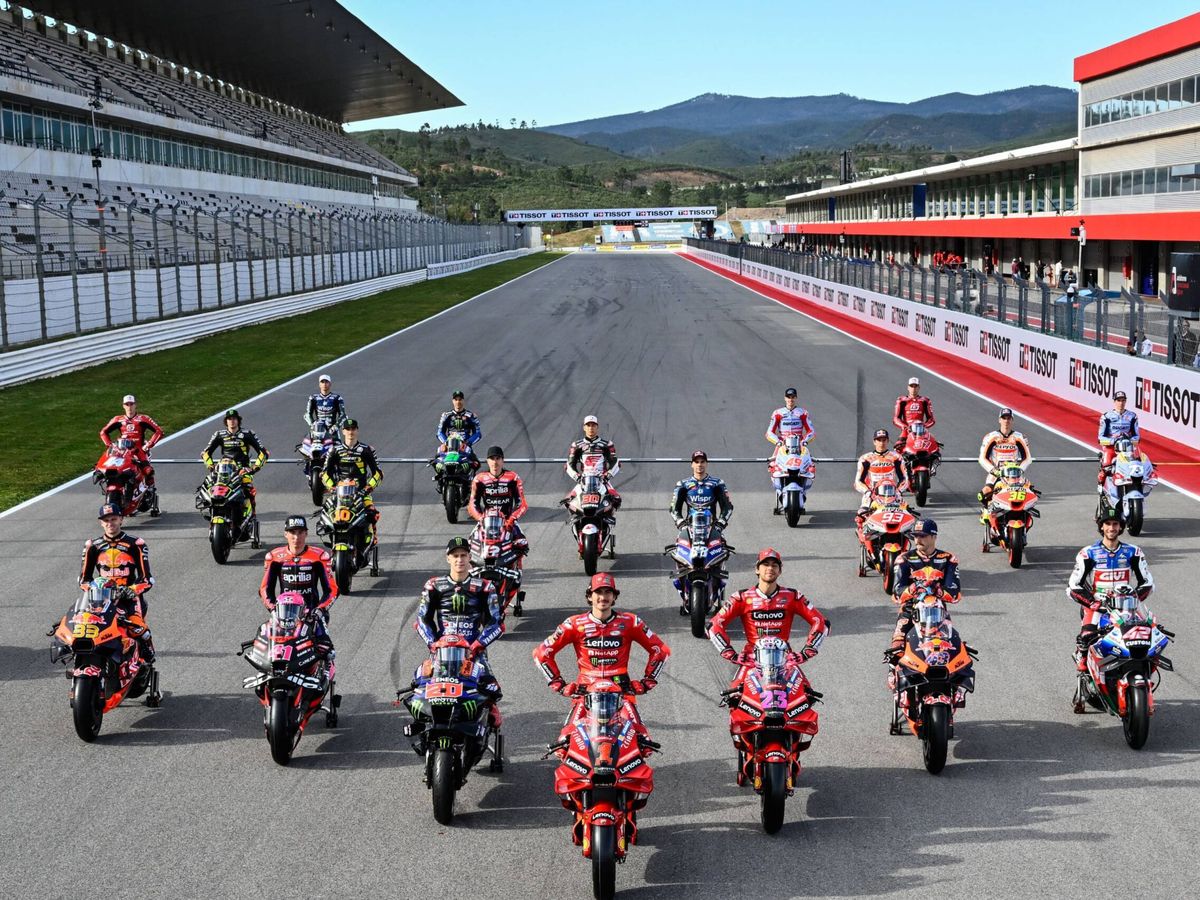 Foto: Parrilla de pilotos de MotoGP en la temporada 2023 (MotoGP).