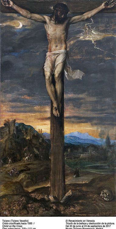 'Cristo crucificado', Tiziano (1565) (Patrimonio Nacional)