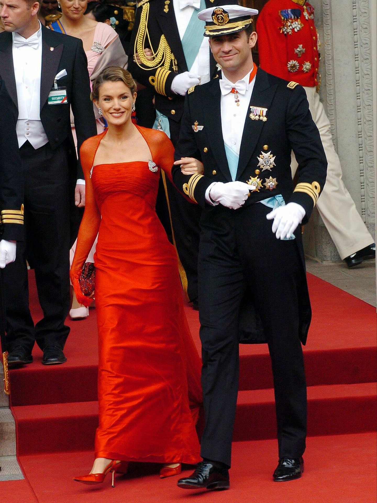 Los Reyes en la boda danesa. (Gtres)