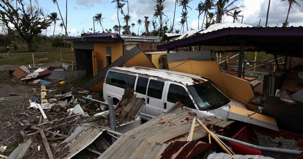 Foto: Restos después del paso del huracán María por Puerto Rico. (Reuters)
