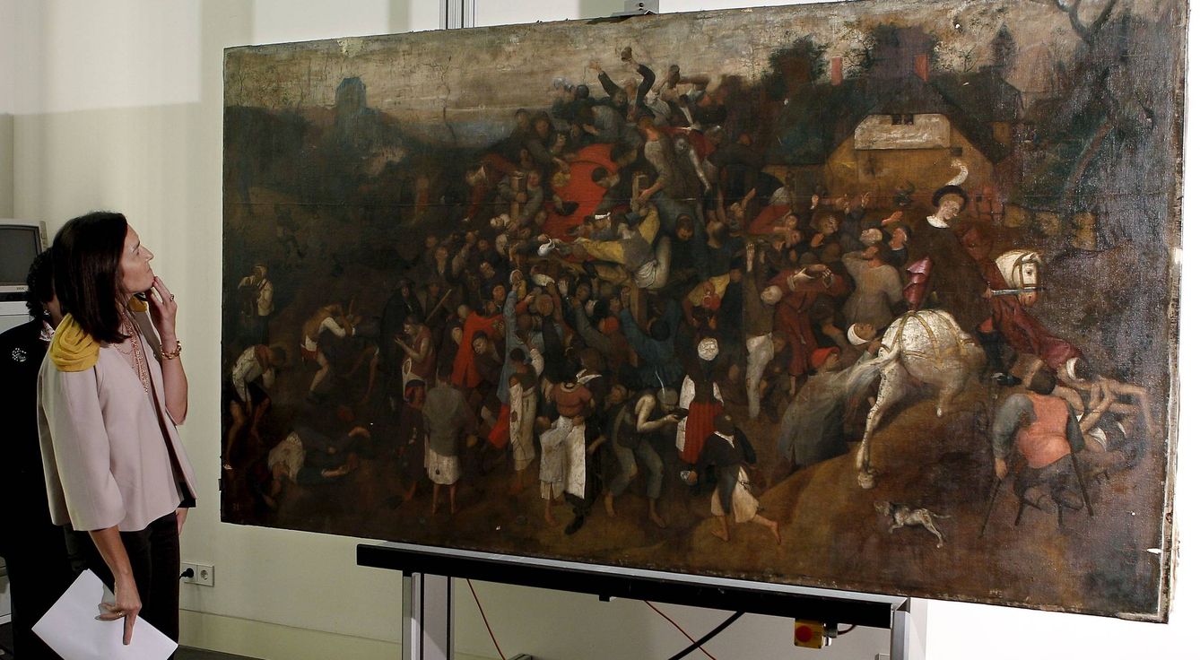 Gracias a la Ley de Patrimonio el preciado cuadro de Brueghel el Viejo quedó retenido en España y adquirido por el Estado para el Museo del Prado, en 2010. (EFE)