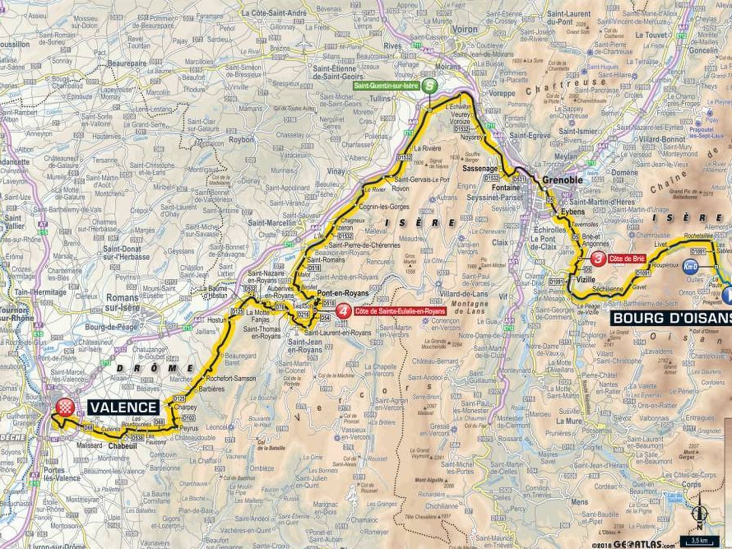 Recorrido de la decimotercera etapa | Tour de Francia 2018