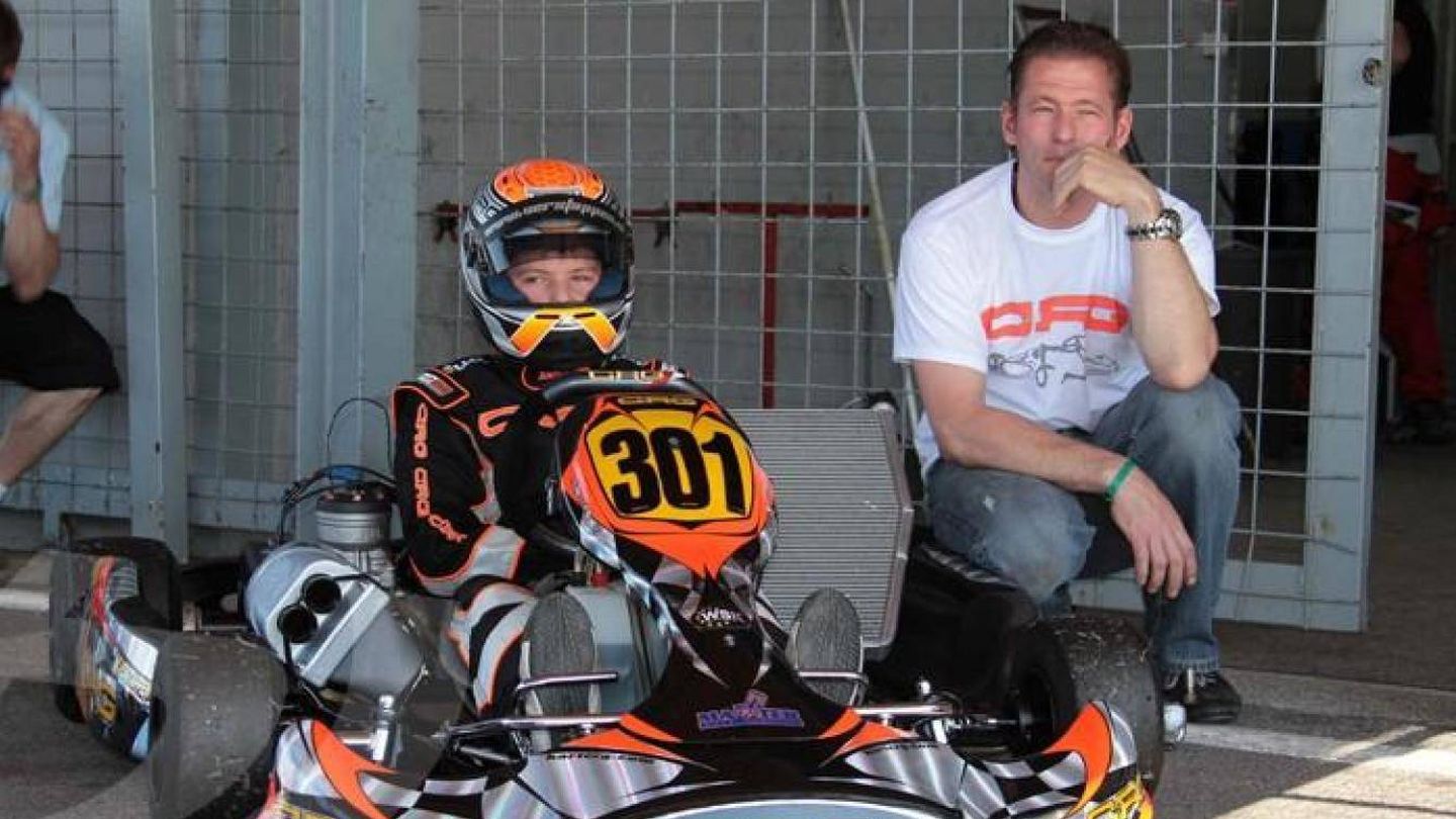Verstappen padre e hijo en 2012 (página web oficial de Max Verstappen)