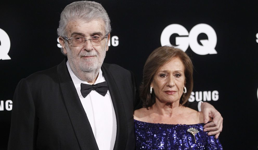 El presidente del Grupo Planeta, José Manuel Lara, y su mujer. (Efe)