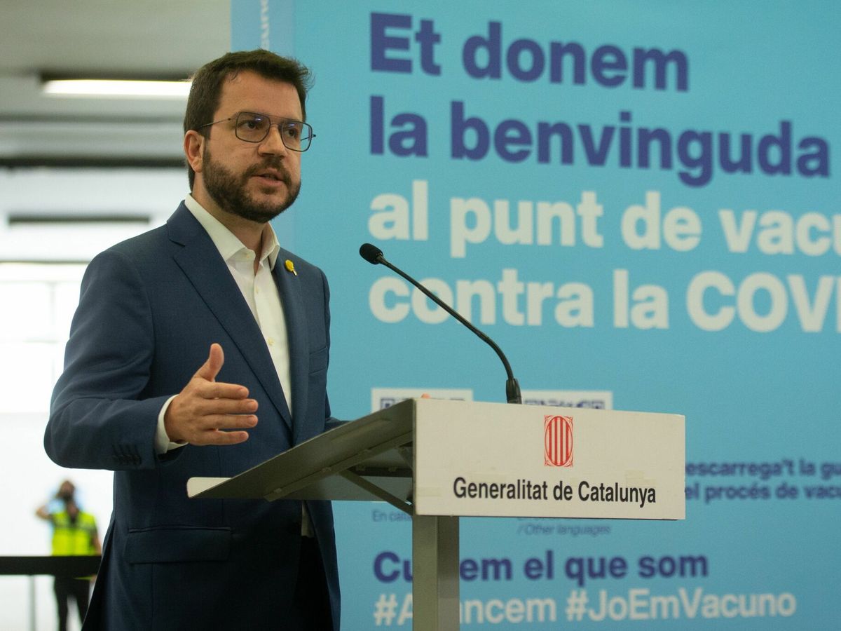 Foto:  El presidente de la Generalitat, Pere Aragonès. (EFE)