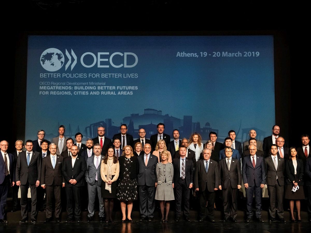 Foto: Una reunión de la OCDE, en 2019. (EFE)