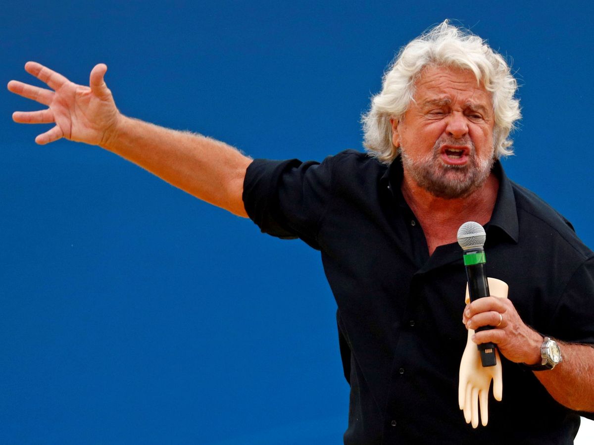Foto: El fundador del Movimiento Cinco Estrellas, Beppe Grillo. Foto: Reuters