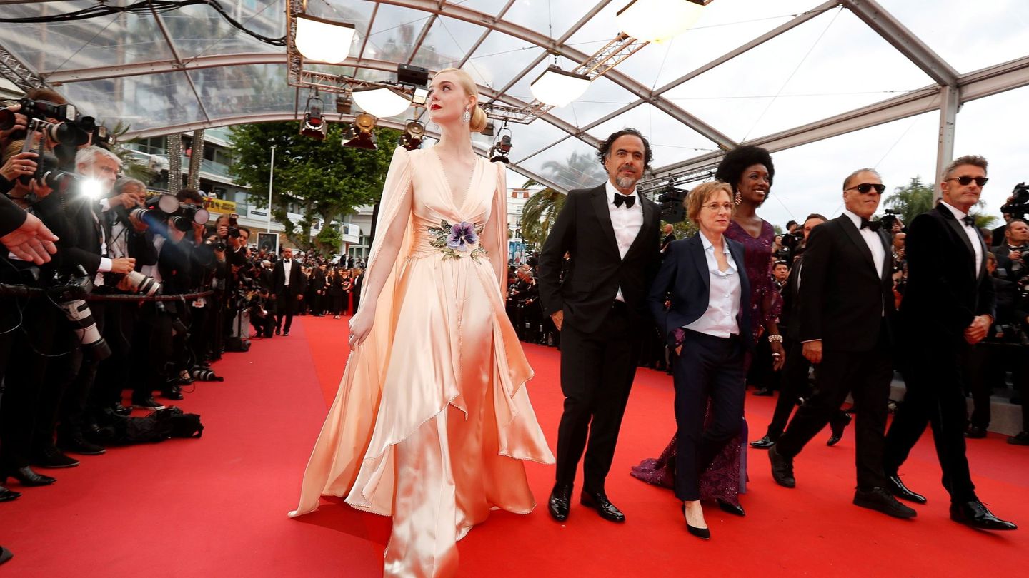 Elle Fanning, en Cannes.