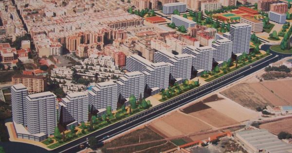 Foto: La propuesta original del PAI de Benimaclet, que Metrovacesa va a modificar para reactivar el proyecto.