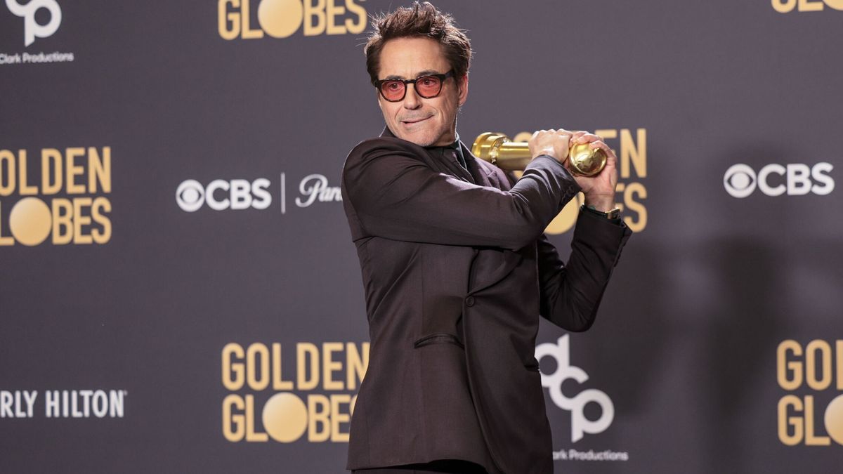 El mensaje de Robert Downey Jr. al ganar el Globo de Oro para quienes le dijeron que tenía que "reenfocar" su carrera