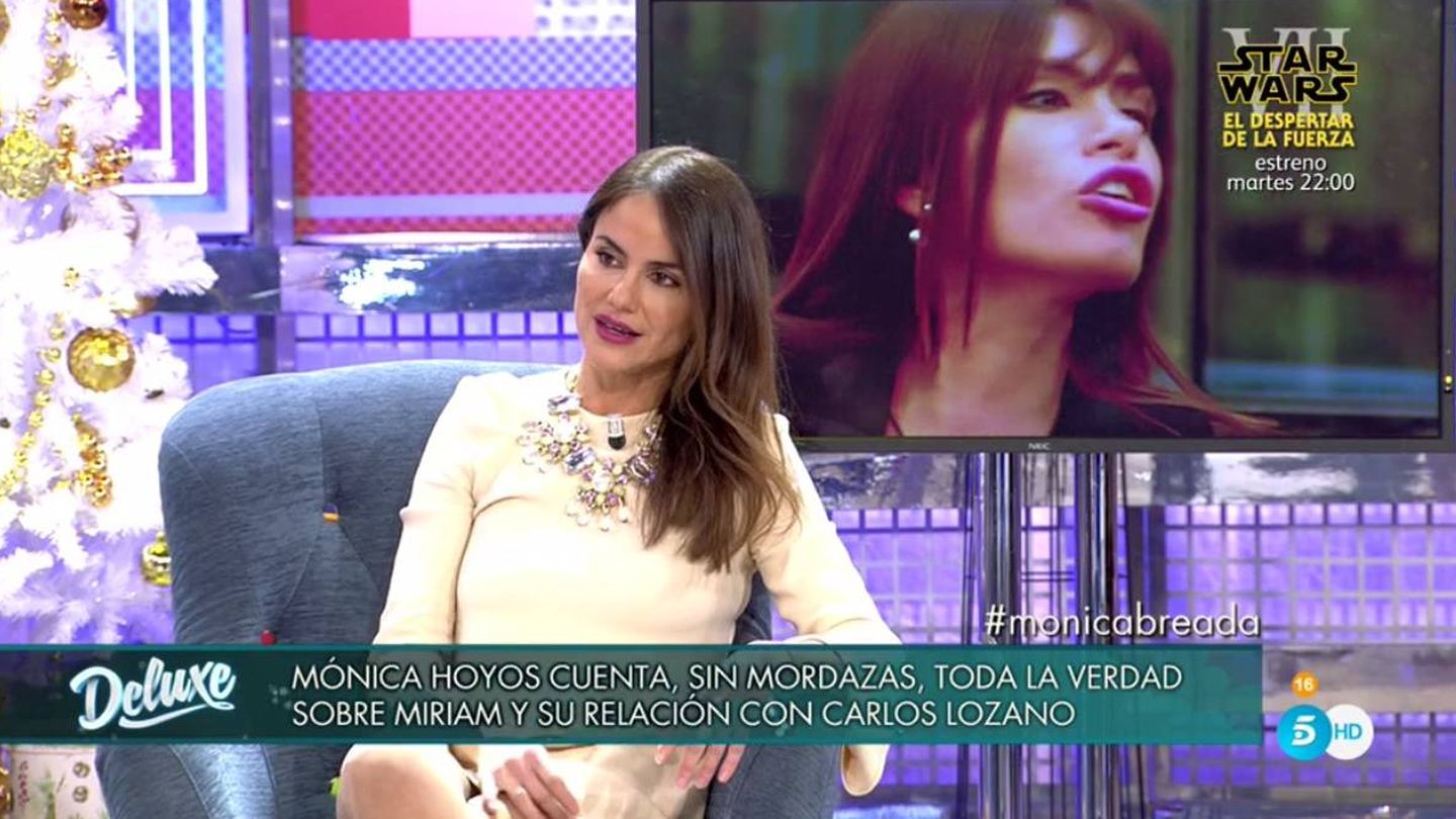 Mónica Hoyos', en 'Sábado Deluxe'. (Telecinco).