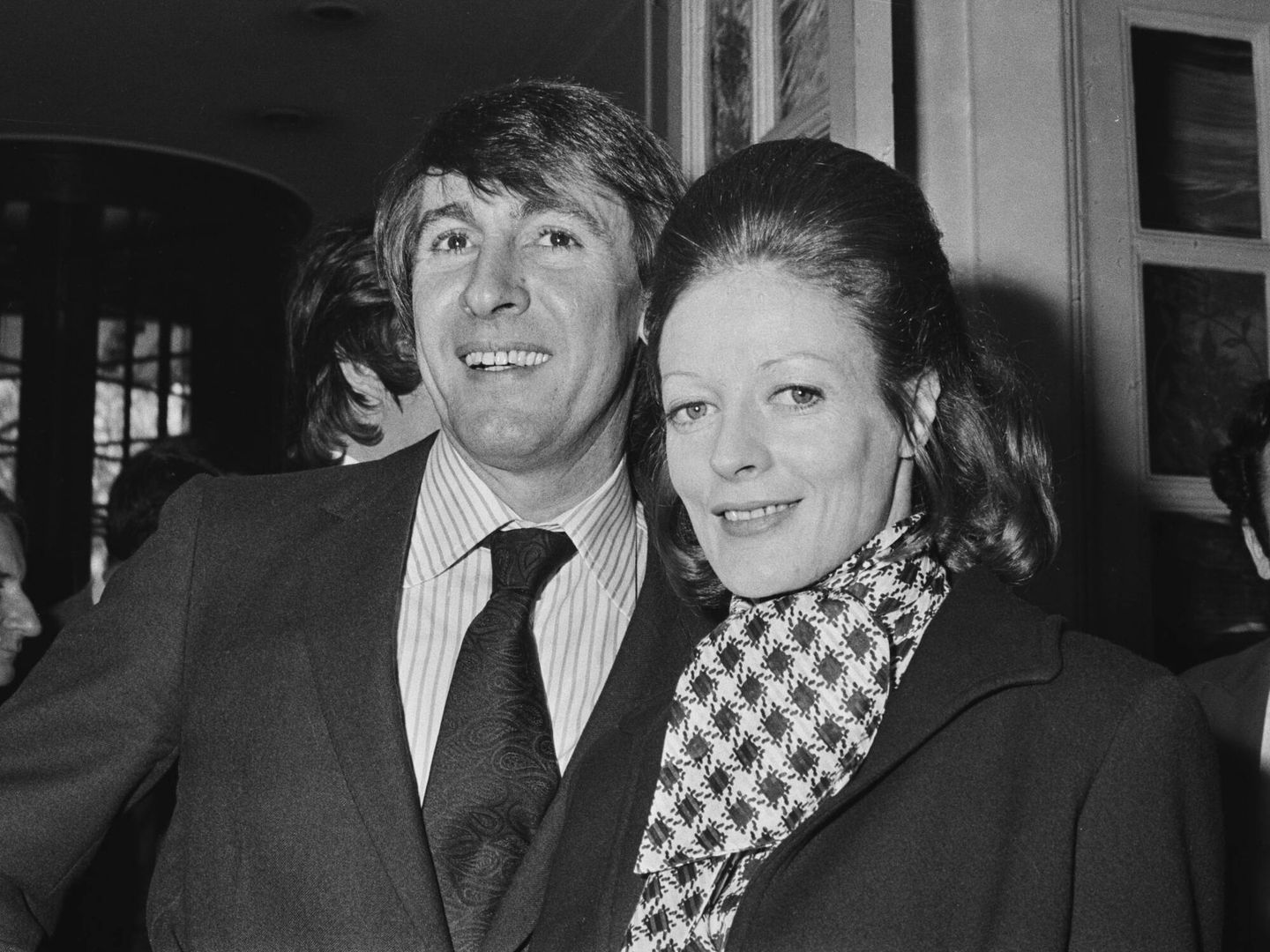 La actriz junto a su marido Robert Stephens. (Hulton Archive/Getty)