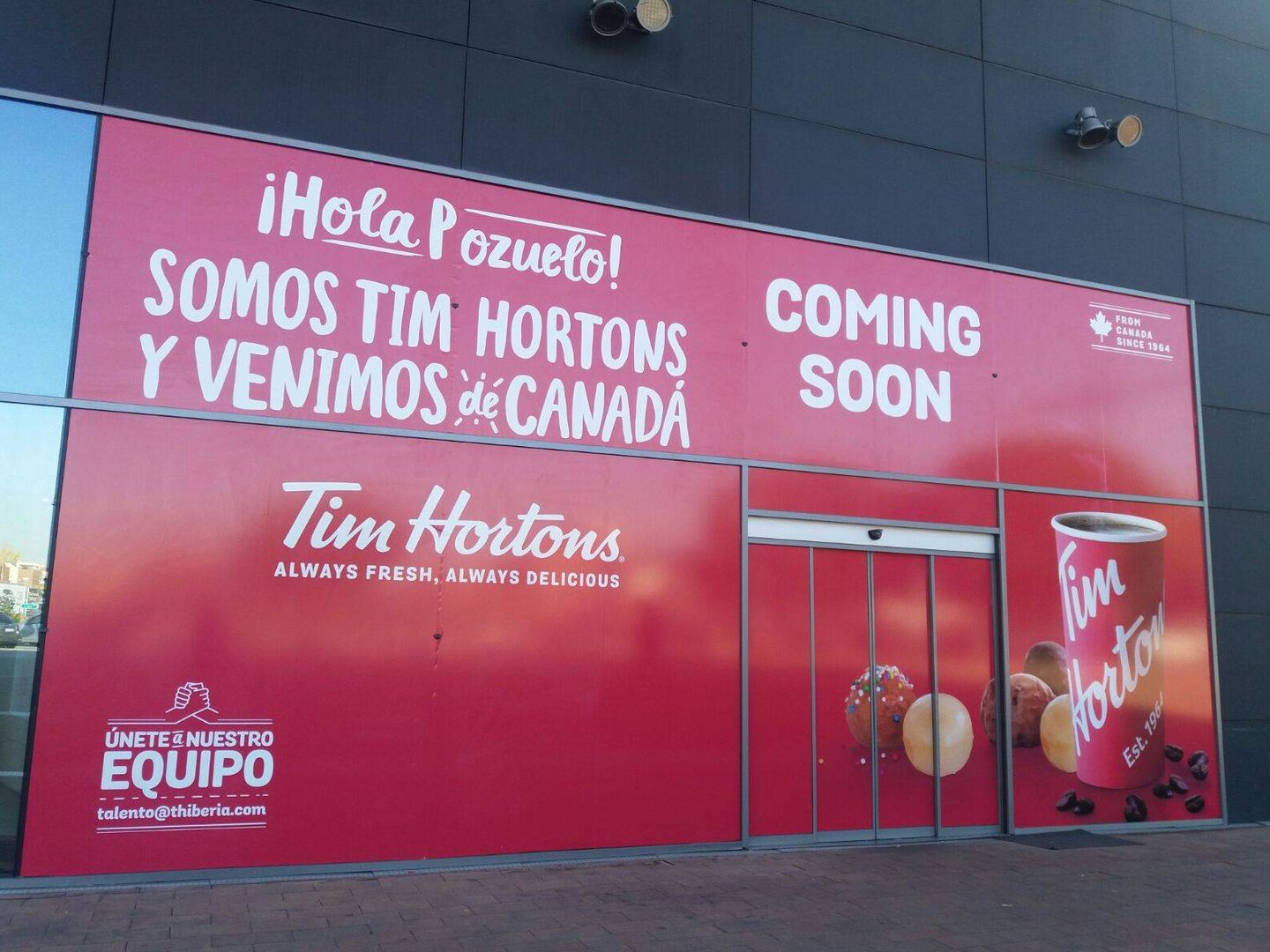 Próxima apertura de Tim Hortons en un parque empresarial de Pozuelo de Alarcón (Madrid) (M. V.)