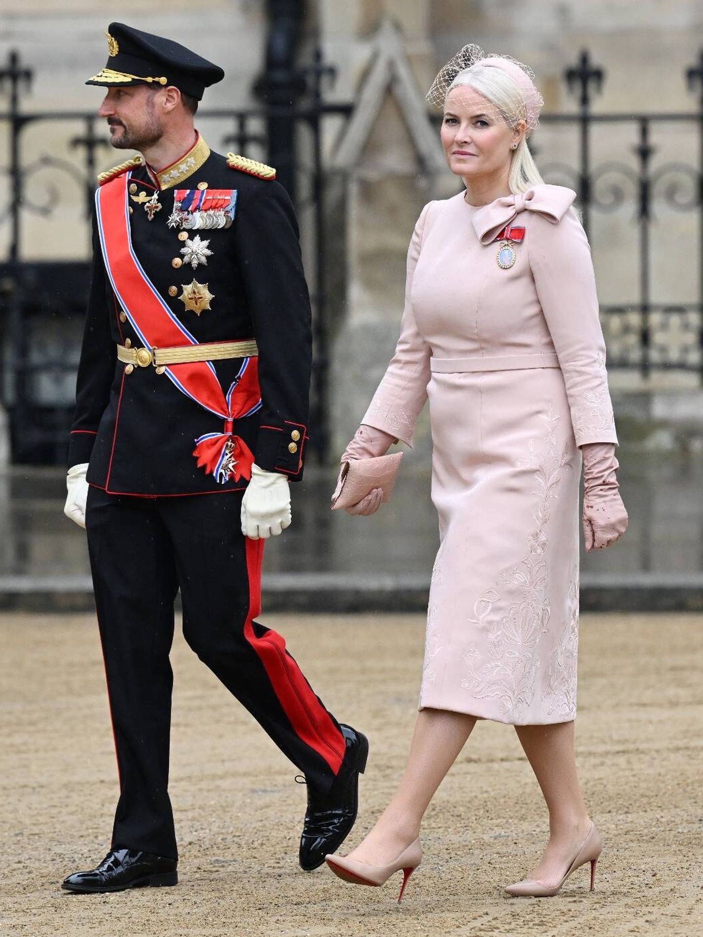 La princesa Mette-Marit, junto a su marido, Haakon de Noruega. (Getty)